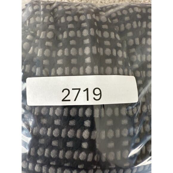 Taylor Sz S Geometric Knee Length Fit Flared Dress Black Gray Sleeveless V Neck - Picture 9 of 9